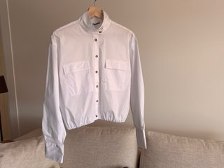 Camisa blanca cuello caja,  sin estrenar - AGOTADA