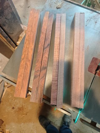 Tacos de cocobolo para baquetas.