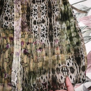 Vestido Zara estampado midi