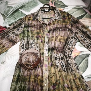 Vestido Zara estampado midi