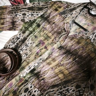 Vestido Zara estampado midi