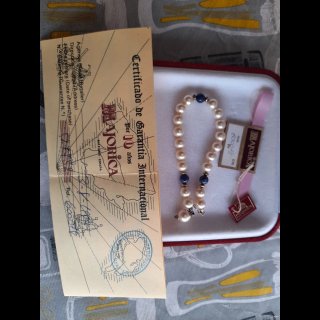 Conjunto Majorica Collar y Pulsera Perlas