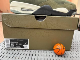 NIKE Air Jordan 4 Craft Olive Taglia 44 NUOVE