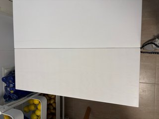 Mesa de comedor extensible blanca