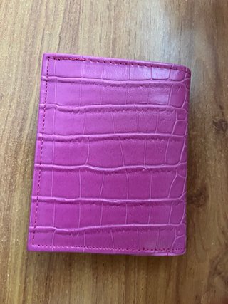 Tarjeta Zara Piel Rosa Cocodrilo