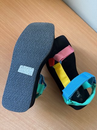 Sandalias plataforma multicolor