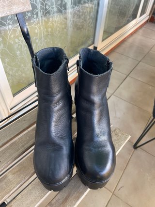 Botines negros plataforma