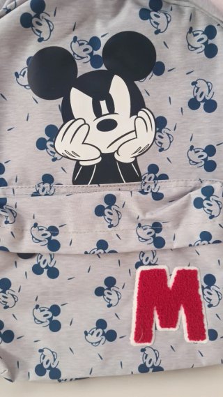 Mochila Mickey Mouse nueva gris