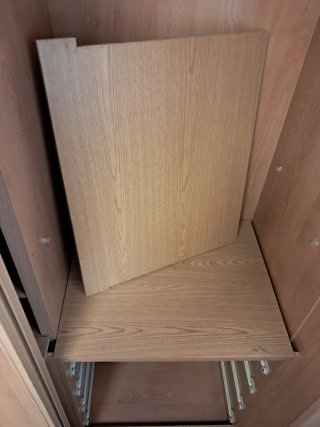 Armario empotrado de madera con o sin cajoneras