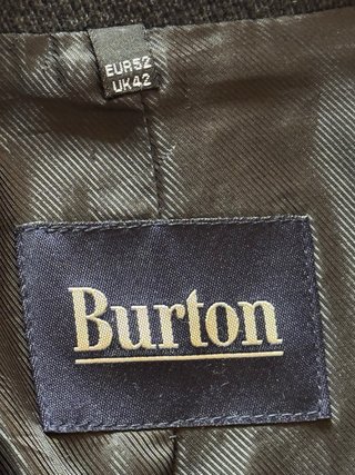 Abrigo Burton Lana Talla 52 Gris