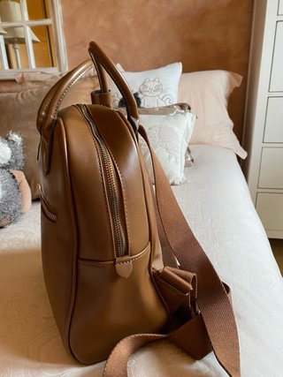 Mochila Parfois Marrón y Dorada