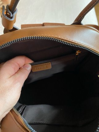 Mochila Parfois Marrón y Dorada