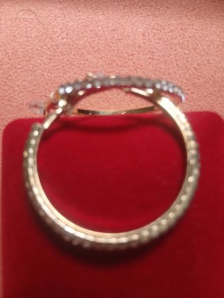 Pendientes Aro Dorados con Brillantes