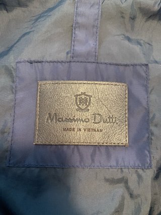 Parka Azul Hombre Talla L Massimo Dutti