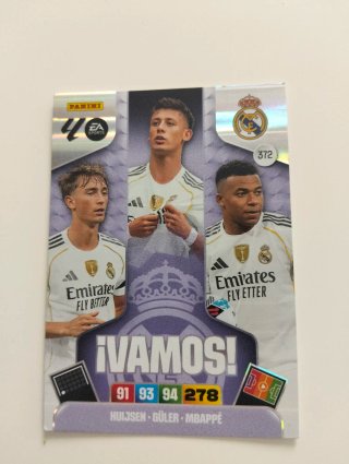 Carta Panini Real Madrid ¡Vamos!