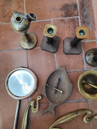 Figuras de bronce decorativas