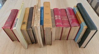 Lote de libros antiguos: diccionarios y gramática