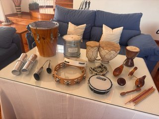 Lote instrumentos percusión varios