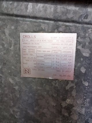 Cocina Crolls Gas Natural/Butano