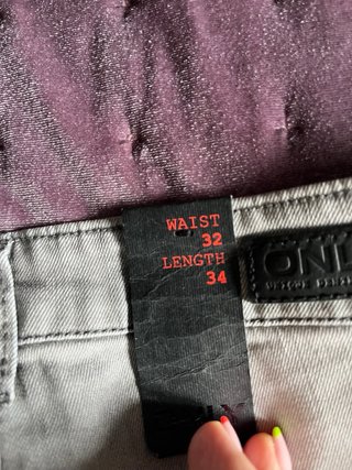Pantalón Vaquero Gris Only Talla 32/34