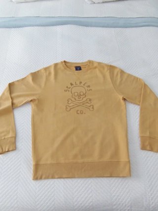 Sudadera Scalpers Amarilla Calavera