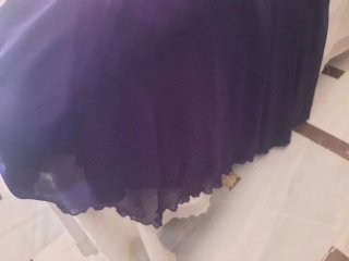 Vestido largo morado fiesta/noche