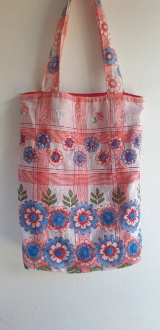 Bolso Tote Upcycling Vintage 70s Bordado a mano