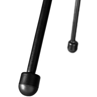 2 sillas de jardín diseño retro, estilo acapulco 70.5x69x78 cm negro