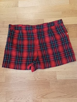 BERMUDAS CUADROS ZARA, T-XXL