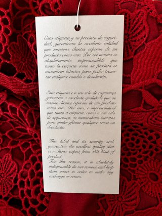 Vestido Tintoretto Rojo Talla L | NUEVO