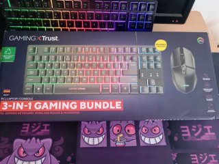 Trust Gaming Bundle Teclado, Ratón y Alfombrilla