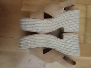 Sandalias Bershka Beige Talla 41