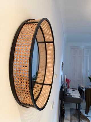 Espejo Redondo Zara Home Ratán