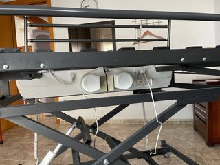 Cama eléctrica articulada metálica