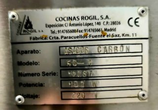 Asador de carbón para pollos