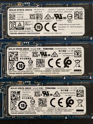 256Gb SATA Toshiba SSD M.2 82-90%