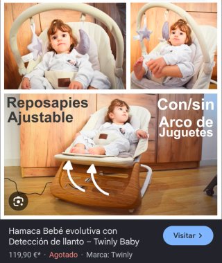 Hamaca bebé twinly baby