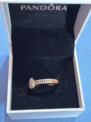 Anillo Pandora Lazo Oro Rosa
