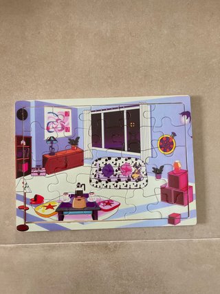Puzzle infantil sala de estar