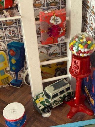 Casita Miniatura Escena Dormitorio