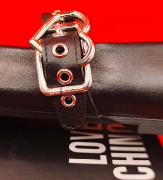 Love Moschino Bailarinas 100% Piel Hebilla Corazón