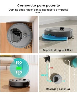 Lefant M330 Pro Robot Aspirador y Fregasuelos