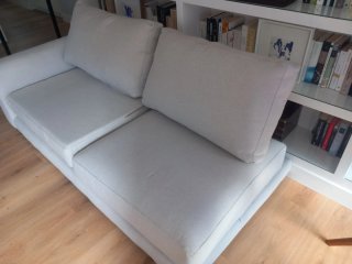 Chaise longue Kennay tela y madera