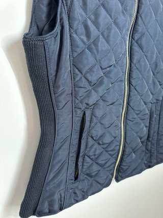 Chaleco acolchado Zara azul talla XS