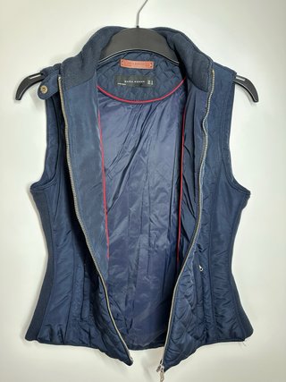 Chaleco acolchado Zara azul talla XS