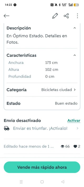 City 40 TopLife- Bicicleta Paseo
