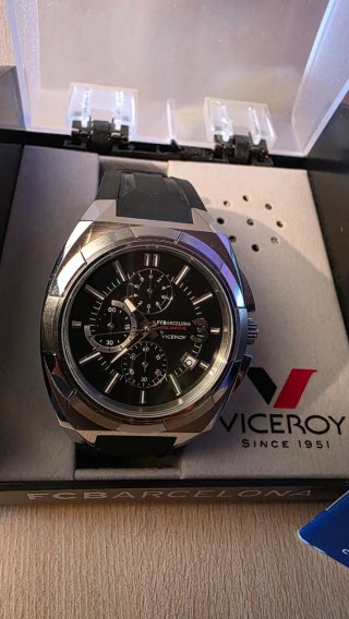 Reloj Viceroy FC Barcelona Cronógrafo Negro