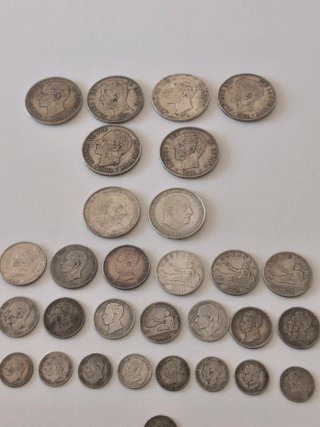 Lote 30 Monedas Españolas de Plata.
