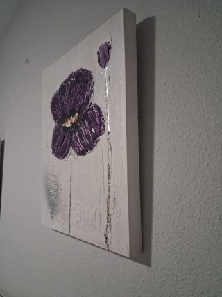 Cuadros decorativos flor morada  Precio negociable