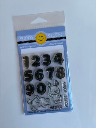 Sunny Studio Sello Balloon Numbers